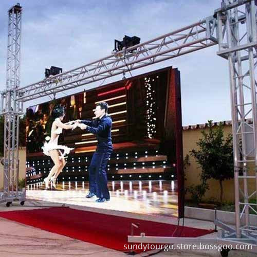 Tourgo Aluminium LED screen hanging truss,spigot truss